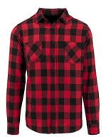 Checked Flannel Shirt Black / Red