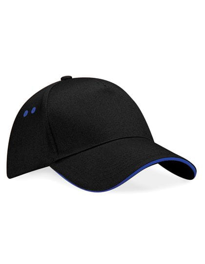 Ultimate 5 Panel Cap - Sandwich Peak Black / Bright Royal