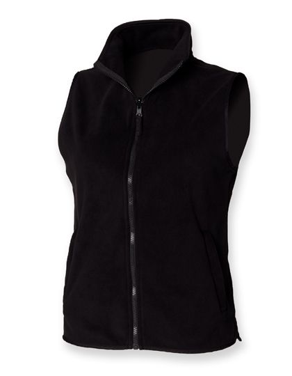 Micro-Fleece Weste Damen Black