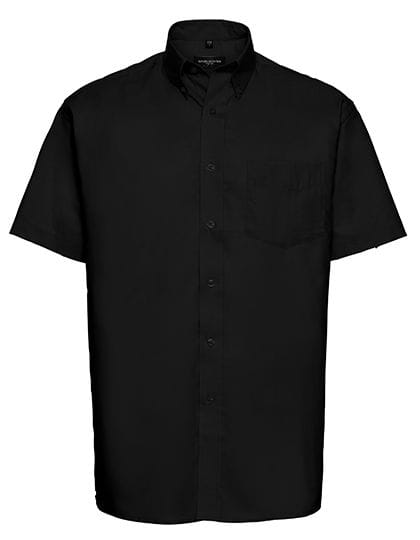 Men`s Short Sleeve  Classic Oxford Shirt Black