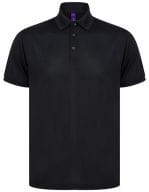 Recycled Polyester Polo Shirt Black