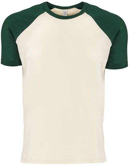 Cotton Raglan T-Shirt Forest Green / Natural