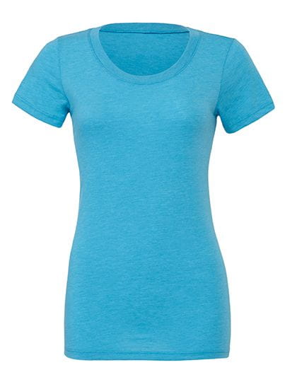 Triblend Crew Neck T-Shirt Woman Aqua Triblend (Heather)