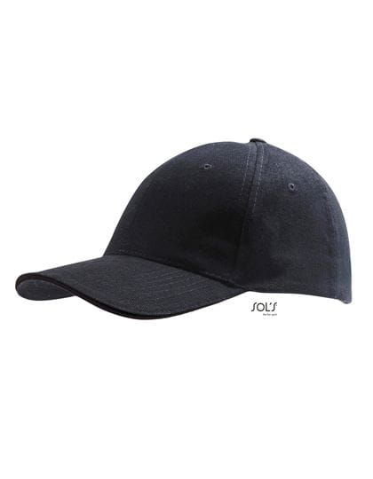 Six Panel Cap Buffalo Black