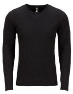 Men`s Long Sleeve Tri-Blend T-Shirt Vintage Black (Tri-Blend)