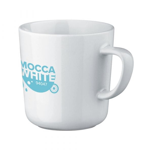 MOCCA WHITE. Tasse aus Keramik 270 ml Weiß