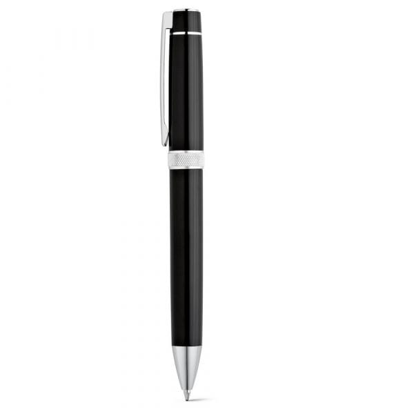 DOURO. Schreibset mit Tintenroller und Kugelschreiber aus Metall Schwarz