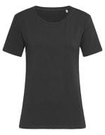 Claire Relaxed Crew Neck T-Shirt Women Black Opal