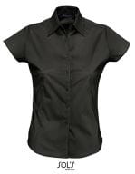 Ladies` Stretch-Blouse Excess Shortsleeve