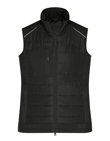 Ladies' Hybrid Vest Black / Black
