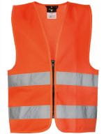 Safety Vest for Kids with Zipper EN1150 Signal Orange