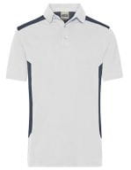 Mens Workwear Polo -STRONG- White / Carbon