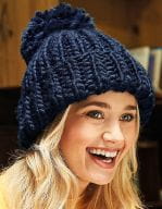 Oversized Hand-Knitted Beanie