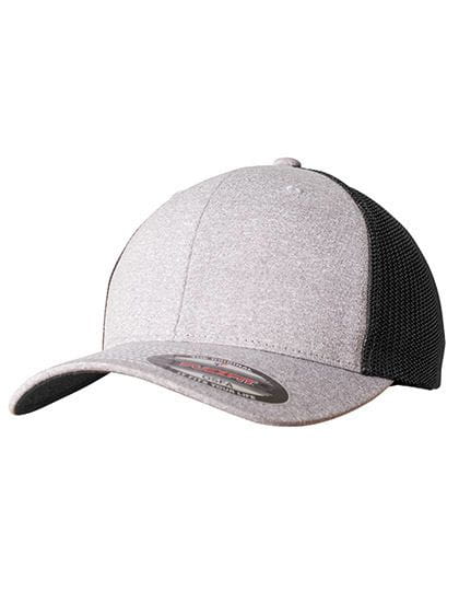 Flexfit Melange Mesh Cap Heather Grey / Black