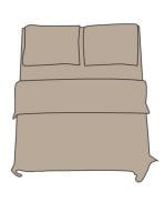 Fitted Sheet - Double L Chateau Grey