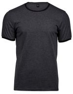 Ringer Tee Black Melange / Black