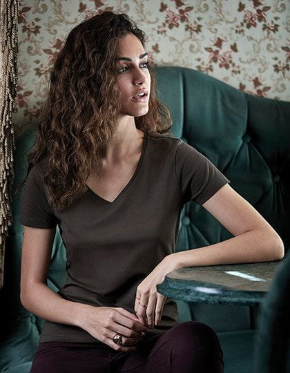 Womens Luxury V-Neck Tee