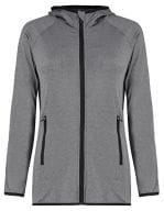 Ladies` Fashion Fit Sports Jacket Grey Melange / Black