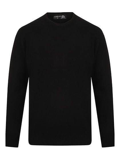 Crew Neck Lambswool Jumper Black