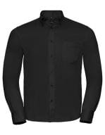Men`s Long Sleeve Classic Twill Shirt Black