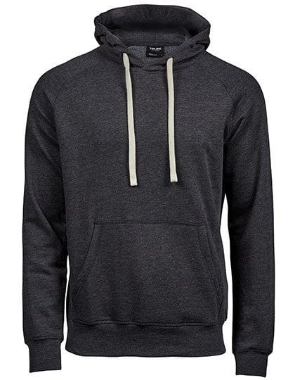 Lightweight Hooded Vintage Sweatshirt Black Melange