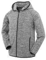 Mens Microfleece Hoodi Grey / Black