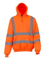 Hi Vis Pull-Over Hoodie Hi-Vis Orange