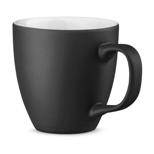 PANTHONY MAT. Tasse aus Porzellan 450 ml Schwarz