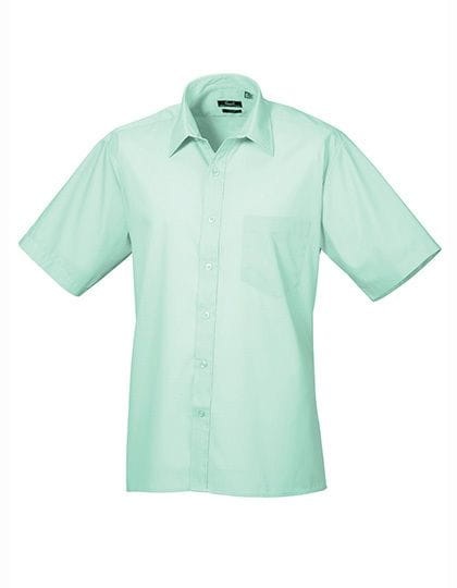 Poplin Short Sleeve Shirt (Herrenhemd/Kurzarm) Aqua