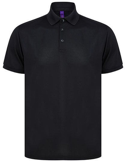 Recycled Polyester Polo Shirt Black