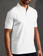 Men`s Jersey Polo White