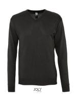 Men`s V Neck Sweater Galaxy Black