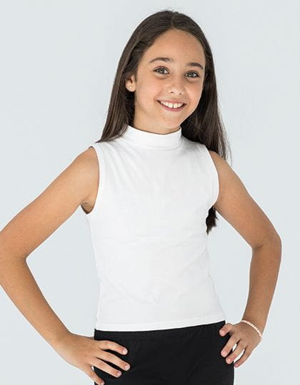 Kids` High Neck Crop Vest