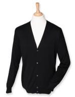 Men`s Lightweight V-Neck Cardigan Black