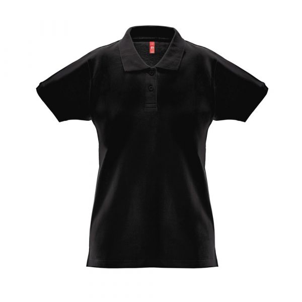 THC MONACO WOMEN. Damen Poloshirt Schwarz