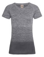 Seamless Raglan Flow T-Shirt Women Light Grey Transition