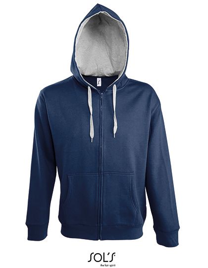 Contrasted Zipped Hooded Jacket Soul Men