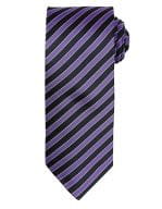 Double Stripe Tie Rich Violet / Black