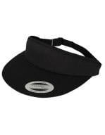 Flat Round Visor Cap Black