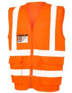 Executive Cool Mesh Safety Vest Fluorescent Orange