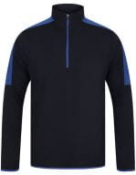 Adults` 1/4 Zip Midlayer with Contrast Panelling Navy / Royal
