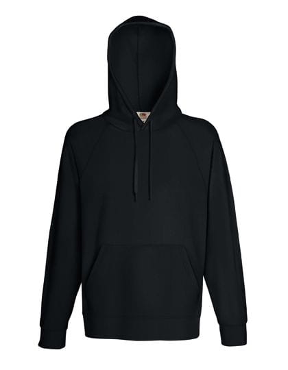 Lightweight Hooded Sweat Black