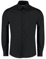 Men`s Tailored Fit Bar Shirt Long Sleeve Black