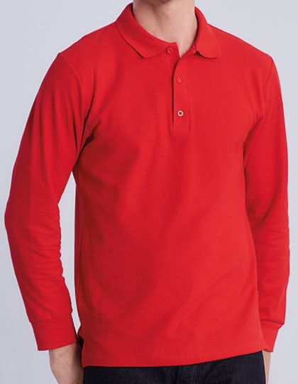 Premium Cotton® Long Sleeve Double Piqué Polo