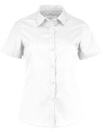Women`s Tailored Fit Poplin Shirt Short Sleeve White