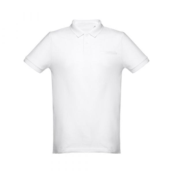 THC DHAKA WH. Herren Poloshirt Weiß