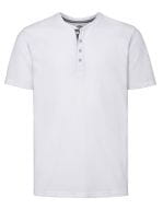 Men`s Henley HD T White