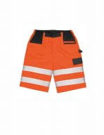 Safety Cargo Shorts Fluorescent Orange