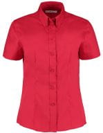 Women`s Tailored Fit Corporate Oxford Shirt Short Sleeve