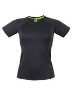 Ladies` Slim Fit T-Shirt Black / Black